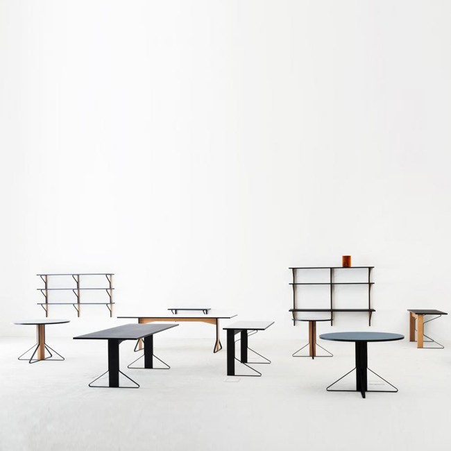 Artek wandkast / bureau REB 013 Kaari Wall Shelf with Desk door Ronan & Erwan Bouroullec