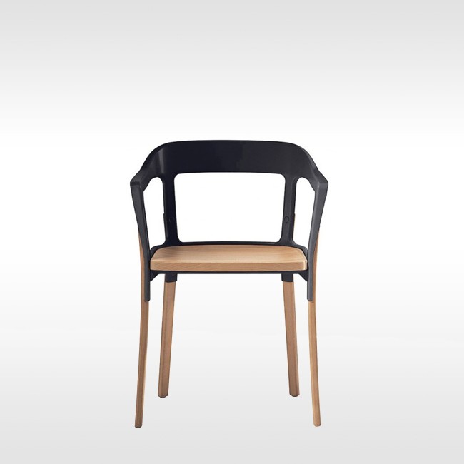 Magis stoel Steelwood Chair door Ronan & Erwan Bouroullec