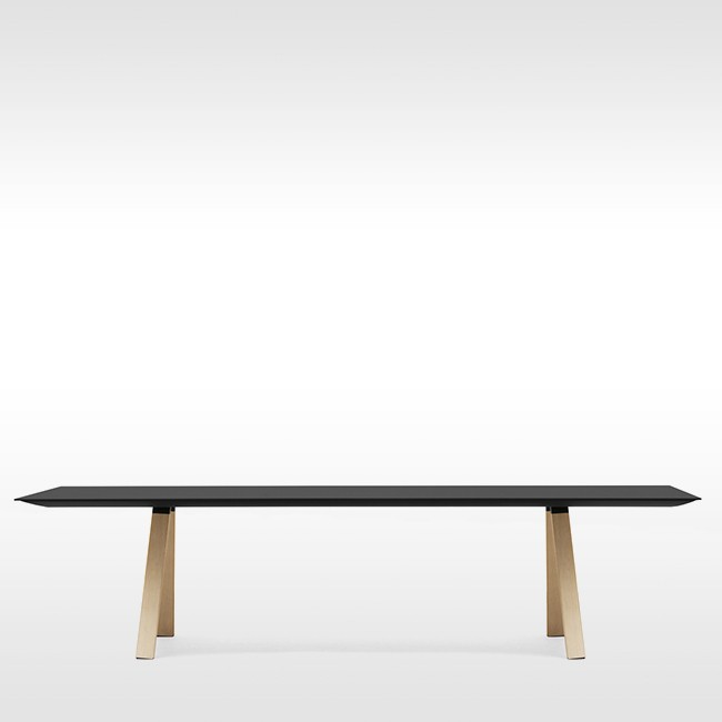 Pedrali tafel Arki Table Wood Fenix NTM® Black van Pedrali R&D