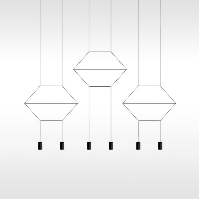 Vibia hanglamp Wireflow Lineal 0325. door Arik Levy