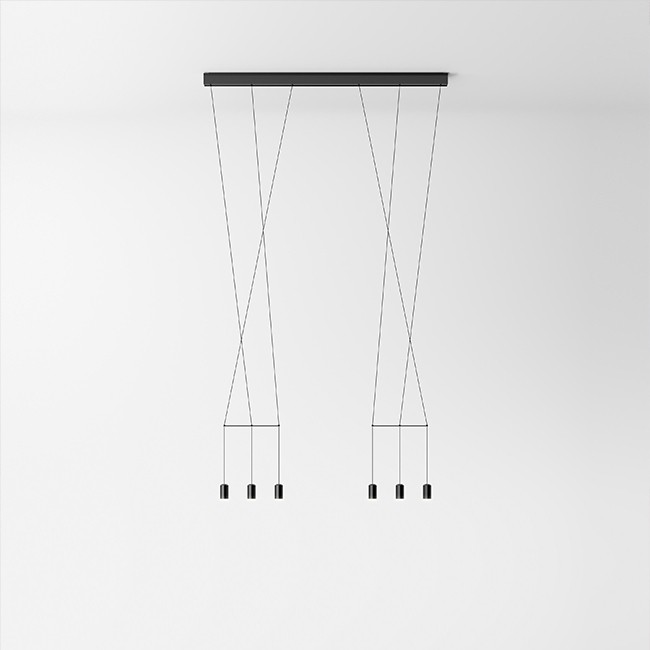 Vibia hanglamp Wireflow Lineal 0338. door Arik Levy