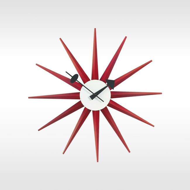 Vitra klok Sunburst Clock door George nelson