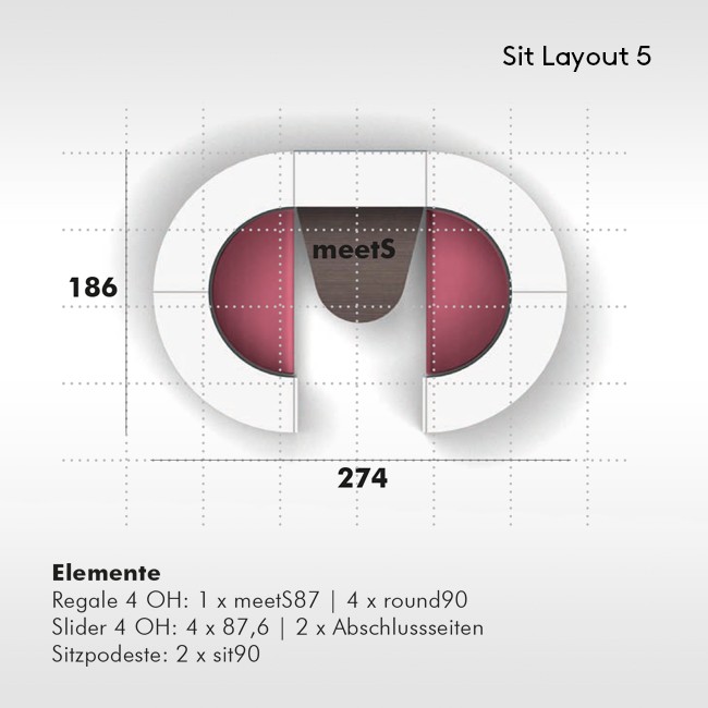 Werner Works akoestische zitplek Basic Flow SIT Layout 5 door Büro + Staubach